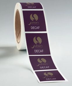 Square Paper Roll Labels